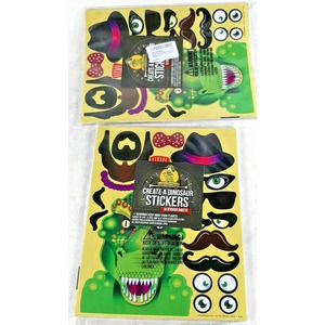 Create a Dinosaur Stickers 2 Packs (32 Stickers Total)